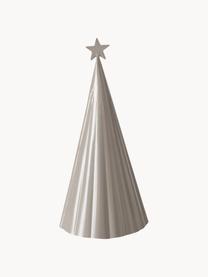 Decoratieve kerstboomset Vassi, set van 3, Gepoedercoat metaal, Beige, lichtroze, wit, Set met verschillende formaten