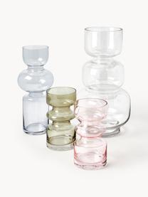 Mundgeblasene Vase Clea aus Glas, Glas, Transparent, Ø 19 x H 37 cm