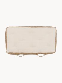 Grand coussin de sol en jute Ural, Beige, larg. 60 x long. 120 cm