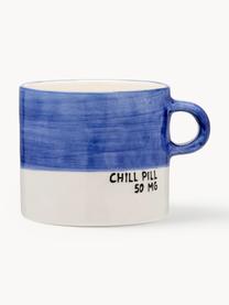 Handbemalte XL Tasse Chill Pill, Steingut, Chill Pill, Ø 10 x H 9 cm, 500 ml