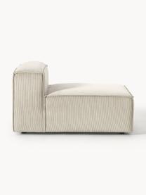 Mittelmodul Lennon aus Cord, Bezug: Cord (92 % Polyester, 8 %, Gestell: Massives Kiefernholz, Spe, Cord Hellbeige, B 89 x T 119 cm