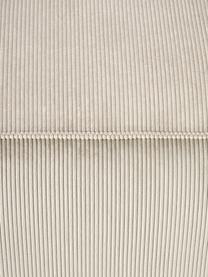 Middelste module Lennon van corduroy, Bekleding: corduroy (92% polyester, , Frame: massief grenenhout, multi, Poten: kunststof De poten bevind, Corduroy lichtbeige, B 89 x D 119 cm