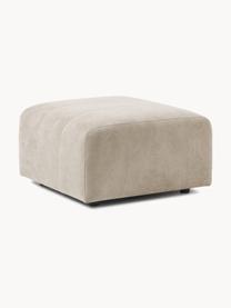 Reposapiés puf Lena, Tapizado: tejido (88% poliéster, 12, Estructura: madera de pino, contracha, Patas: plástico, Tejido beige claro, An 76 x F 76 cm