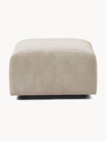 Sofa-Hocker Lena, Bezug: Webstoff (88% Polyester, , Gestell: Kiefernholz, Schichtholz,, Füße: Kunststoff, Webstoff Hellbeige, B 76 x T 76 cm