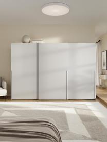 Armario modular Leon, 3 puertas correderas (300 cm), diferentes variantes, Estructura: tablero aglomerado revest, Gris claro, Interior Basic (An 300 x Al 200 cm)