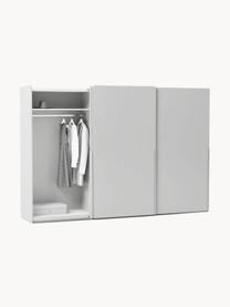 Modularer Schwebetürenschrank Leon, 300 cm Breite, mehrere Varianten, Korpus: Spanplatte, melaminbeschi, Hellgrau, Basic Interior, B 300 x H 200 cm