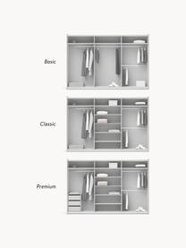 Modularer Schwebetürenschrank Leon, 300 cm Breite, mehrere Varianten, Korpus: Spanplatte, melaminbeschi, Hellgrau, Basic Interior, B 300 x H 200 cm