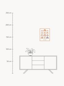 Gerahmter Digitaldruck All the Rainbows, Rahmen: Buchenholz, Bild: Digitaldruck auf Papier, , Front: Acrylglas Dieses Produkt , Helles Holz, Bunt, Off White, B 43 x H 53 cm