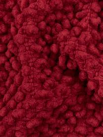 Kissenhülle Indi mit strukturierter Oberfläche in Dunkelrot, 100% Baumwolle, Dunkelrot, B 45 x L 45 cm