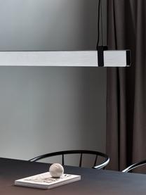 Große Dimmbare LED-Pendelleuchte Lilt, Lampenschirm: Metall, Dekor: Metall, beschichtet, Baldachin: Metall, pulverbeschichtet, Stahl, gebürstet, 115 x 10 cm