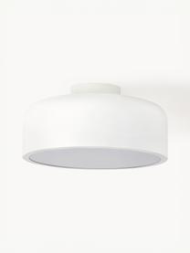 Lampada da soffitto in metallo Ole, Paralume: metallo verniciato a polv, Baldacchino: metallo verniciato a polv, Disco diffusore: acrilico, Bianco, Ø 35 x Alt. 18 cm