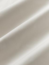 Lenzuolo in cotone percalle Elsie, Grigio chiaro, Larg. 240 x Lung. 280 cm