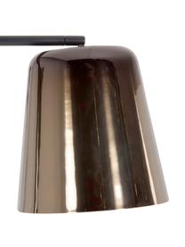 Stehlampe Anina, Metall, Schwarz, Messingfarben, 103 x 171 cm