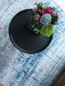 Design Niederflor-Teppich Griff, Flor: 85% Baumwolle, 15% hochgl, Dunkelblau, Grautöne, B 80 x L 150 cm (Größe XS)
