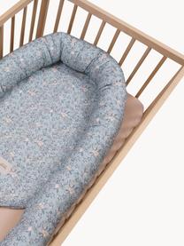 Babynest Apricot, Rivestimento: cotone, Materasso: , Rivestimento: cotone, Tonalità blu, bianco, beige chiaro, Larg. 55 x Lung. 85 cm