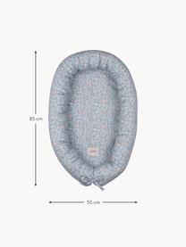 Babynest Apricot, Bezug: Baumwolle, Matratze: , Bezug: Baumwolle, Blautöne, Weiß, Hellbeige, B 55 x L 85 cm