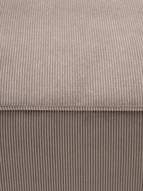 Eckmodul Lennon aus Cord, Bezug: Cord (92 % Polyester, 8 %, Gestell: Massives Kiefernholz, Spe, Cord Taupe, B 119 x T 119 cm, Eckteil links