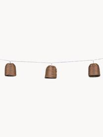 Dimmbare Solar LED-Lichterkette Centera, 380 cm, 10 Lampions, Lampions: Polyrattan, Braun, Schwarz, L 380 cm