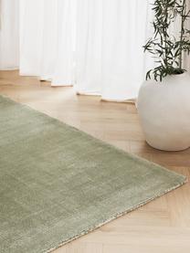 Handgewebter Kurzflor-Teppich Ainsley, 60 % Polyester, GRS-zertifiziert
40 % Wolle, Hellgrün, B 160 x L 230 cm (Grösse M)