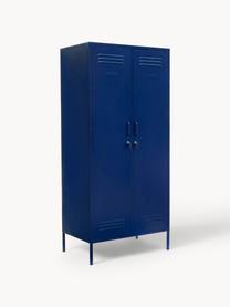 Kleiner Kleiderschrank The Twinny, Stahl, pulverbeschichtet, Dunkelblau, B 85 x H 183 cm