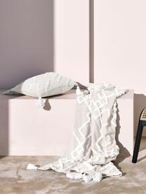 Poszewka na poduszkę Tikki, 100% bawełna, Beżowy, biały, S 40 x D 40 cm