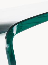 Skleněný konzolový stolek Burano, Tvrzené sklo, Transparentní, Š 125 cm, V 76 cm