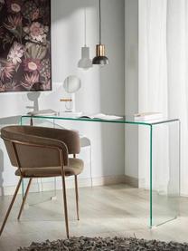 Skleněný konzolový stolek Burano, Tvrzené sklo, Transparentní, Š 125 cm, V 76 cm