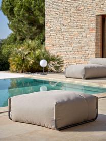 Outdoor-Pouf Square, Bezug: Polyester, Polypropylen, , Gestell: Aluminium, lackiert, Beige, B 101 x T 101 cm