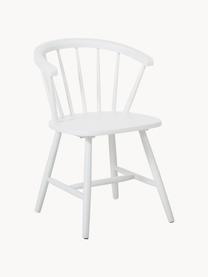 Chaise en bois style Windsor Megan, 2 pièces, Bois d'hévéa, laqué, Bois d'hévéa, blanc laqué, larg. 53 x prof. 52 cm