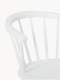 Židle s područkami Megan, 2 ks, Lakované kaučukové dřevo, Kaučukové dřevo, lakováno bílou barvou, Š 53 cm, V 52 cm