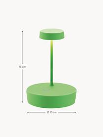 Lampada da tavolo portatile a LED luce regolabile Swap Mini, Lampada: alluminio rivestito, Verde chiaro, Ø 10 x Alt. 15 cm