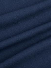 Housse de coussin coton bleu marine Mads, Bleu marine