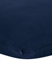 Housse de coussin coton bleu marine Mads, Bleu marine