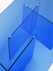 Glazen eettafel Anouk, 180 x 90 cm, Glas, Blauw, B 180 x D 90 cm