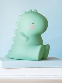 Lampada per bambini con funzione timer T-Rex, Plastica, Verde menta, Larg. 13 x Alt. 13 cm