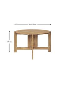 Okrągły stół do jadalni Collector, Drewno dębowe z certyfikatem FSC, Drewno dębowe olejowane, Ø 120 x W 74 cm