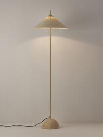 Lampadaire avec socle en marbre Vica, Beige, haut. 160 cm