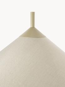 Lampada da terra con base in marmo Vica, Paralume: lino (100% poliestere), Struttura: marmo, Beige, Alt. 160 cm