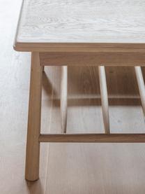 Tavolino da salotto in legno di quercia  Wycombe, Massiccio legno di quercia, pannelli di fibra a media densità (MDF) con rivestimento in legno di quercia, Legno di quercia, Larg. 120 x Alt. 43 cm