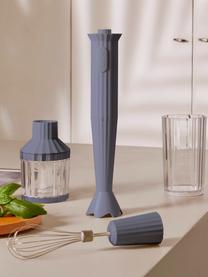 Blender plongeant avec accessoires Plissé, 4 élém., Résine thermoplastique, Gris-bleu, Lot de différentes tailles