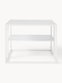 Table basse en métal Neptun, Métal, revêtement par poudre, Blanc, larg. 90 x prof. 60 cm