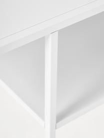 Table basse en métal Neptun, Métal, revêtement par poudre, Blanc, larg. 90 x prof. 60 cm