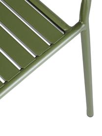 Banc de jardin métal vert Dalya, Acier, revêtement par poudre, Vert, larg. 88 x haut. 51 cm