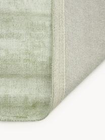 Handgewebter Viskoseteppich Jane, Flor: 100 % Viskose, Salbeigrün, B 160 x L 230 cm (Größe M)