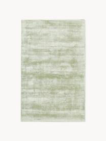 Tapis en viscose tissé main Jane, Vert sauge, larg. 160 x long. 230 cm (taille M)