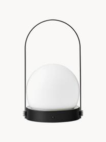 Mobilna lampa stołowa z funkcją przyciemniania Carrie, Stelaż: aluminium powlekane, Biały, czarny, Ø 14 x W 25 cm