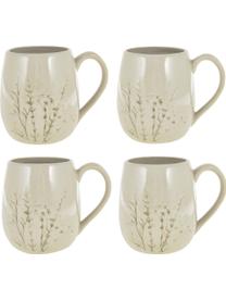 Taza grande artesanal Bea, Gres, Beige, Ø 10 x Al 11 cm, 400 ml