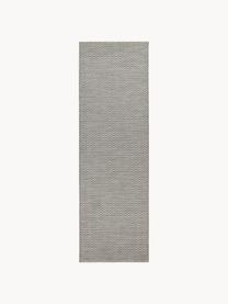 In- & Outdoor-Läufer Nature mit dezentem Zick-Zack-Muster, 100 % Polypropylen, Grau, Weiss, B 80 x L 250 cm