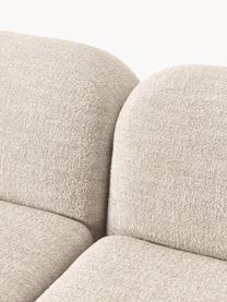 Modulares Ecksofa Wolke (4-Sitzer) aus Bouclé, Bezug: Bouclé (96 % Polyester, 4, Bouclé Hellbeige, B 349 x T 262 cm