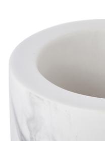 WC kartáč s keramickou nádobou Daro, Bílá, mramorovaná, černá, Ø 10 cm, V 43 cm